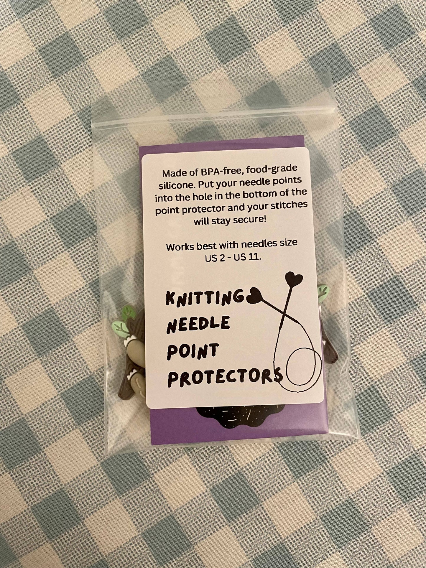 Kawaii Cat Mom Needle Protectors