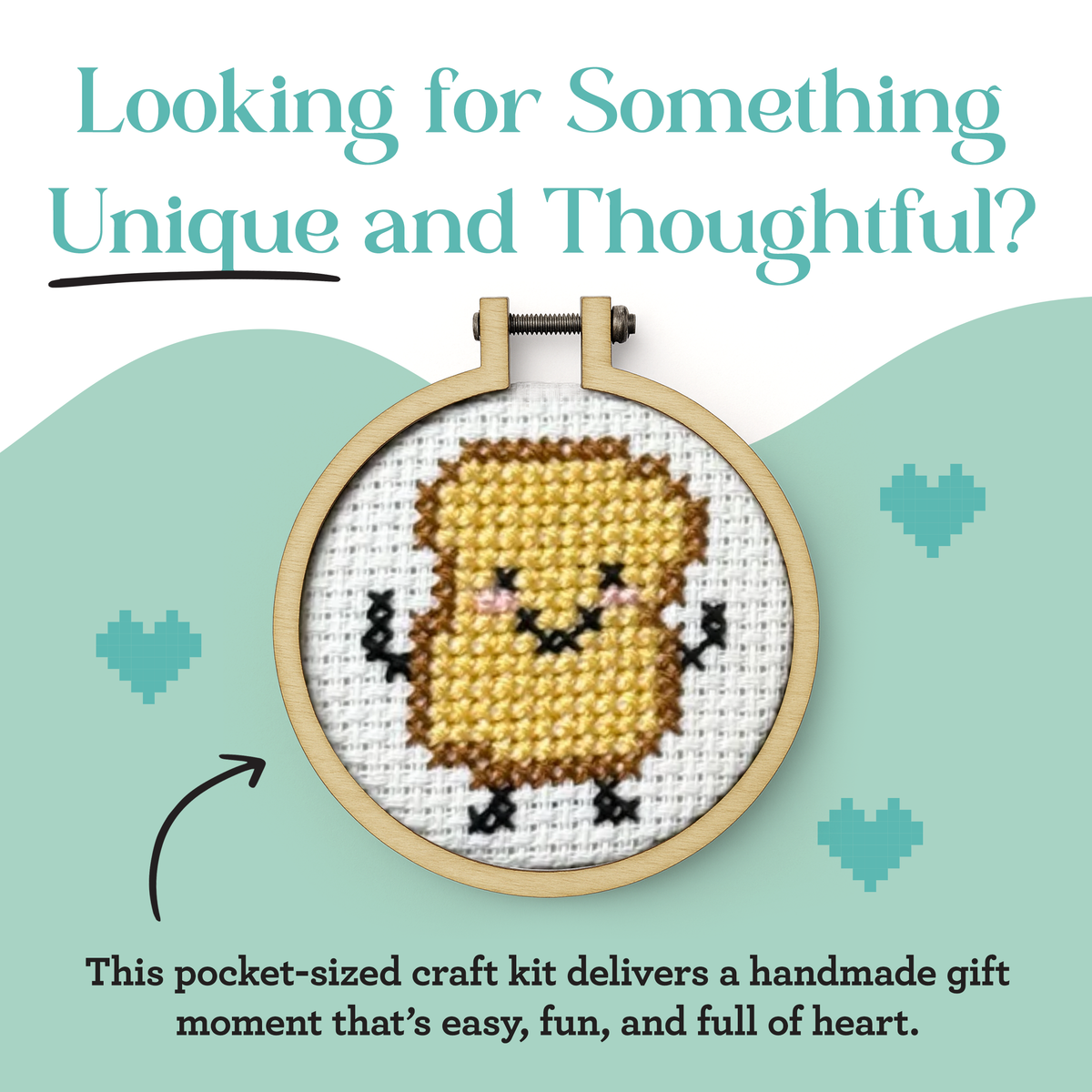 'A Birthday Toast' Mini Matchbox Cross Stitch Kit