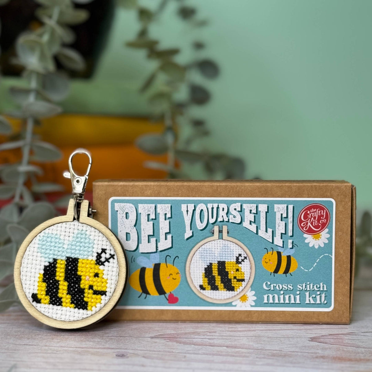 'Bee Yourself!' Mini Matchbox Cross Stitch Kit