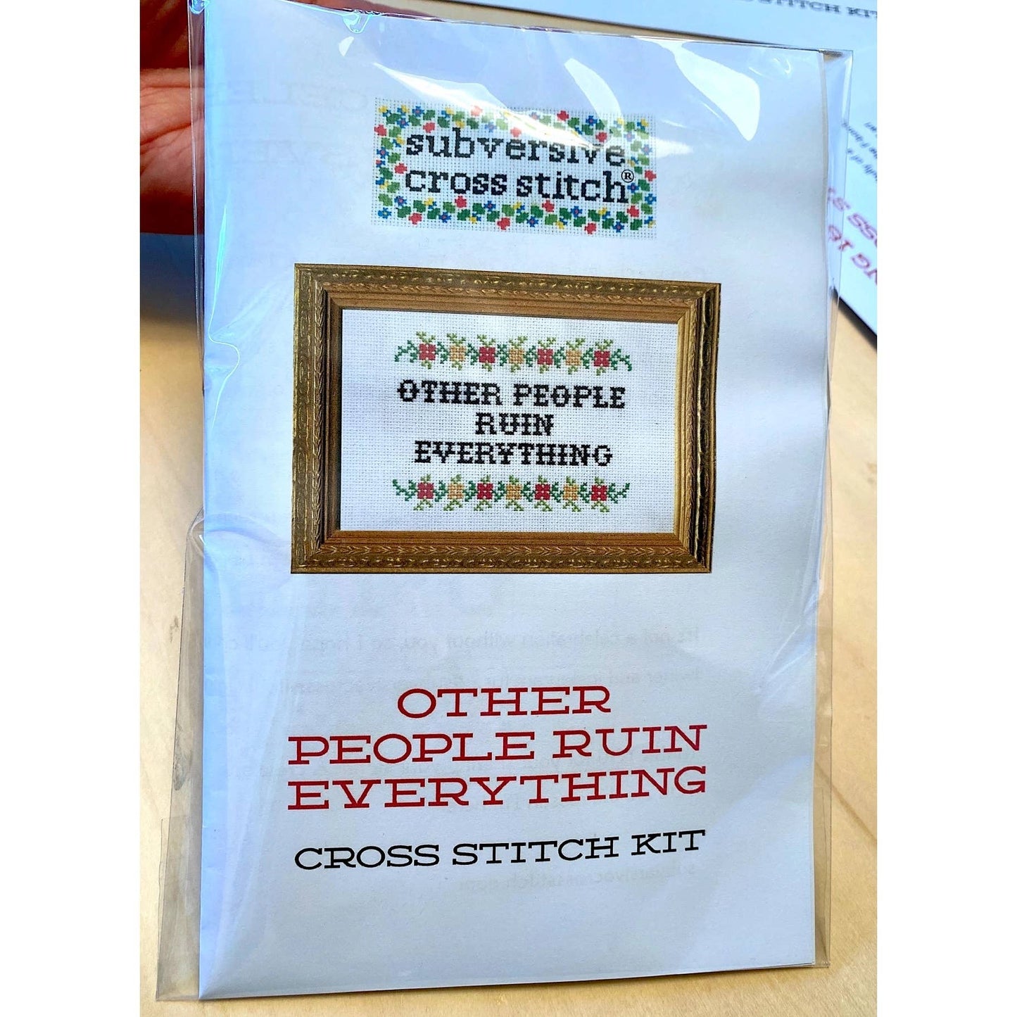 Your Anxiety is Lying to You Deluxe Cross Stitch Kit
