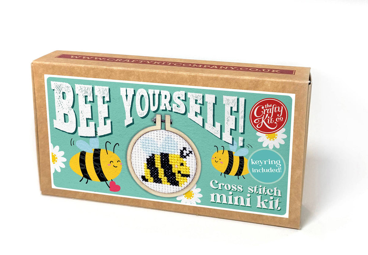 'Bee Yourself!' Mini Matchbox Cross Stitch Kit