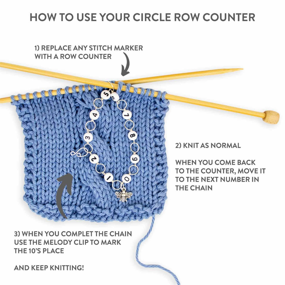 Calico Cat Circle Chain Row Counter