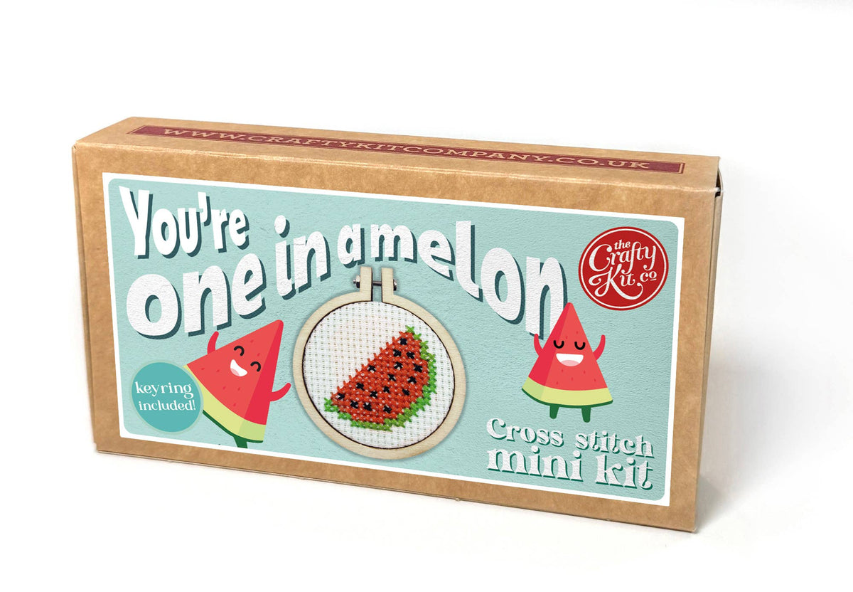 'You're One in a Melon' Mini Matchbox Cross Stitch Kit