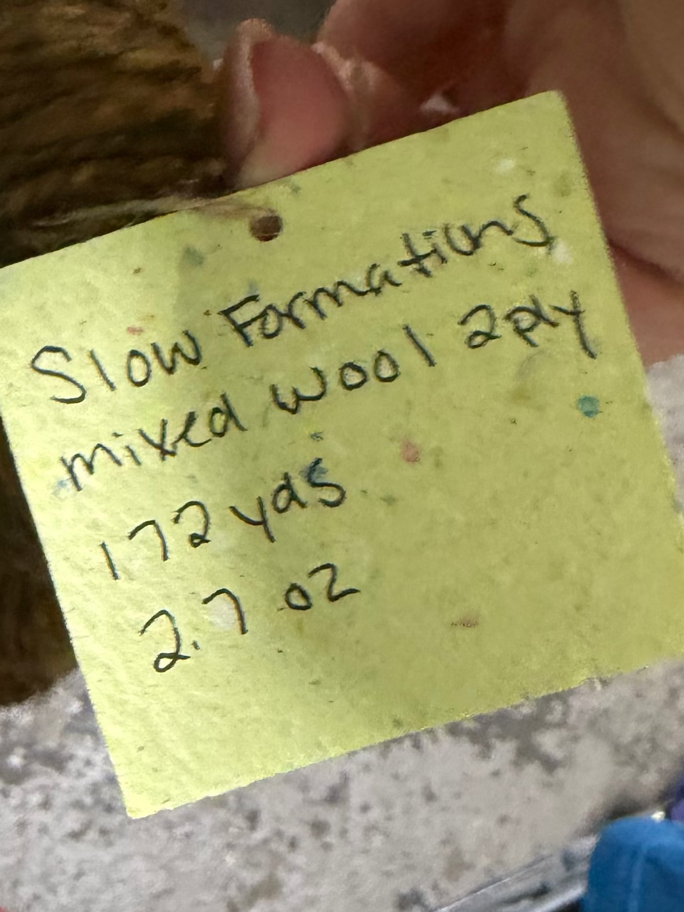 Slow Formations Hand Spun Yarn