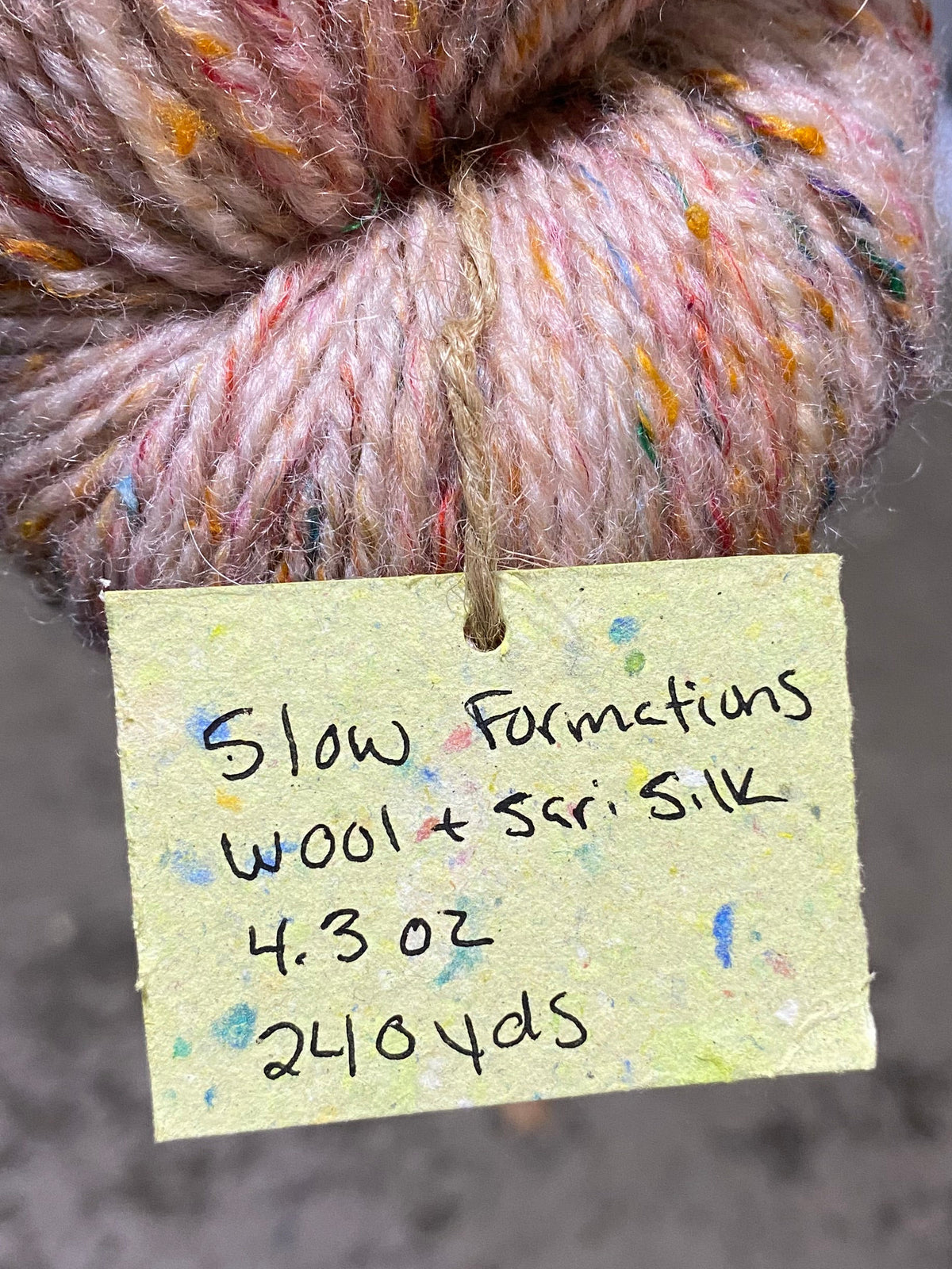Slow Formations Hand Spun Yarn