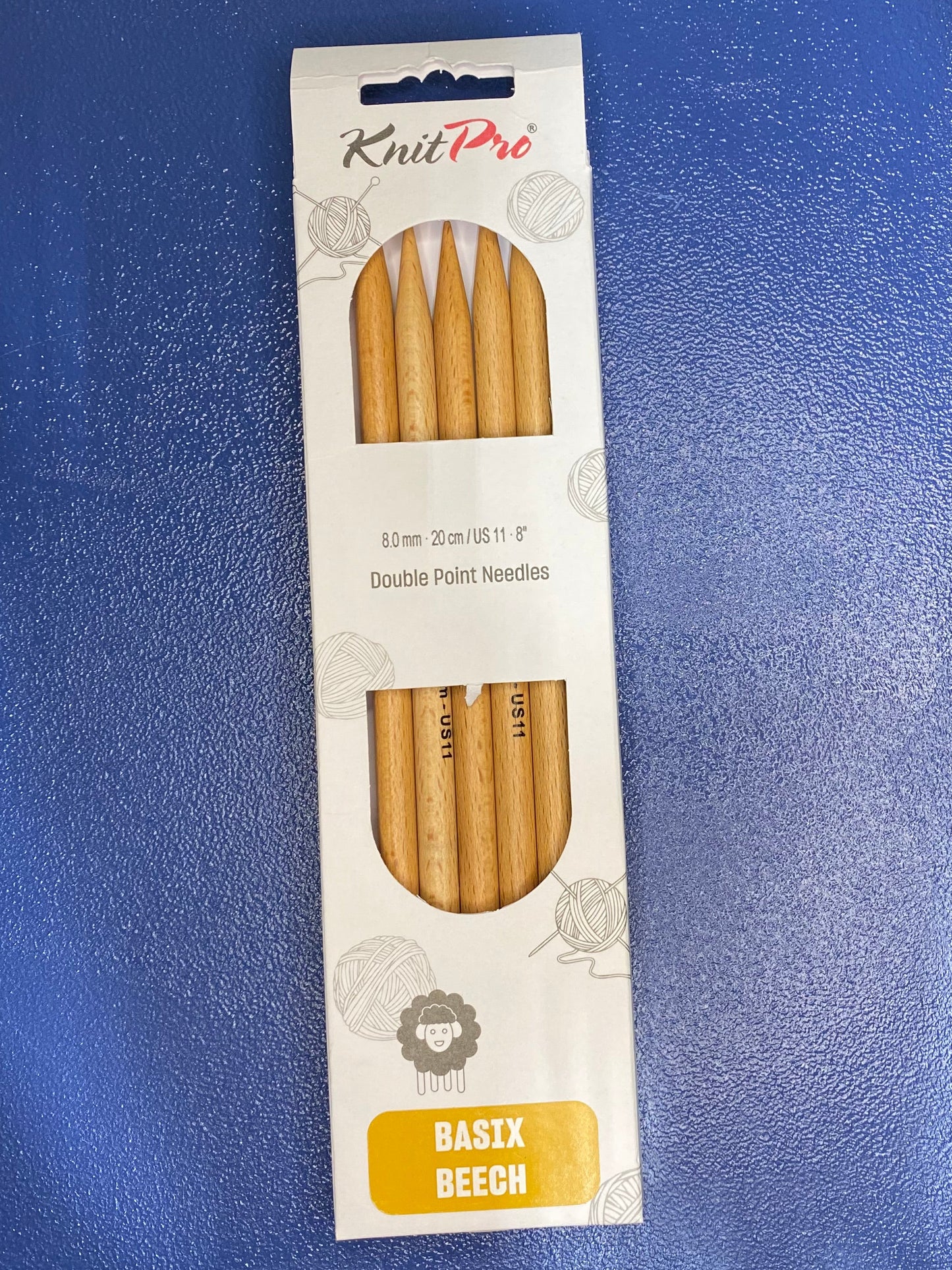 KnitPro Basix Double Points 8"