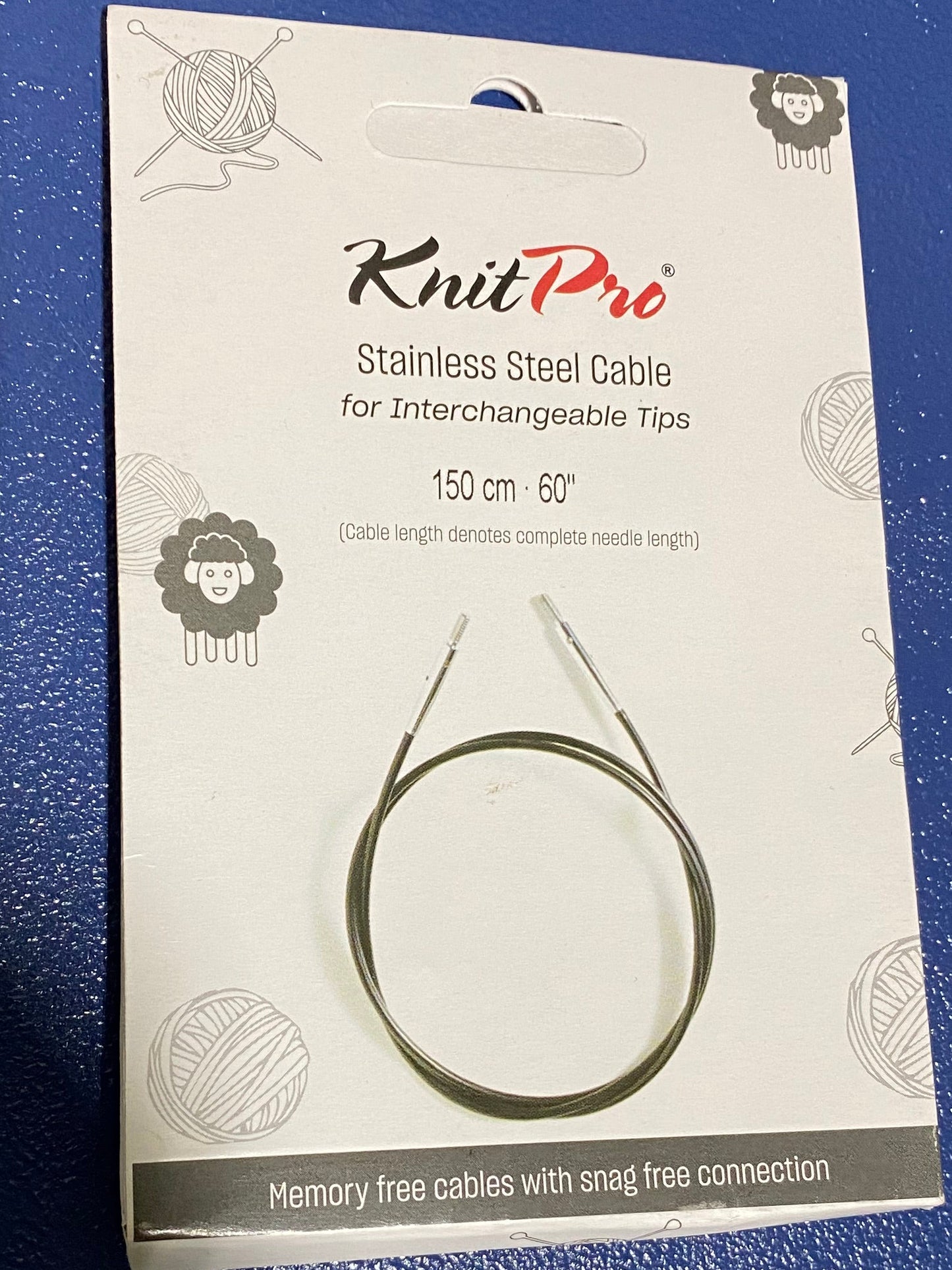 KnitPro Stainless Steel Interchangeable Cable