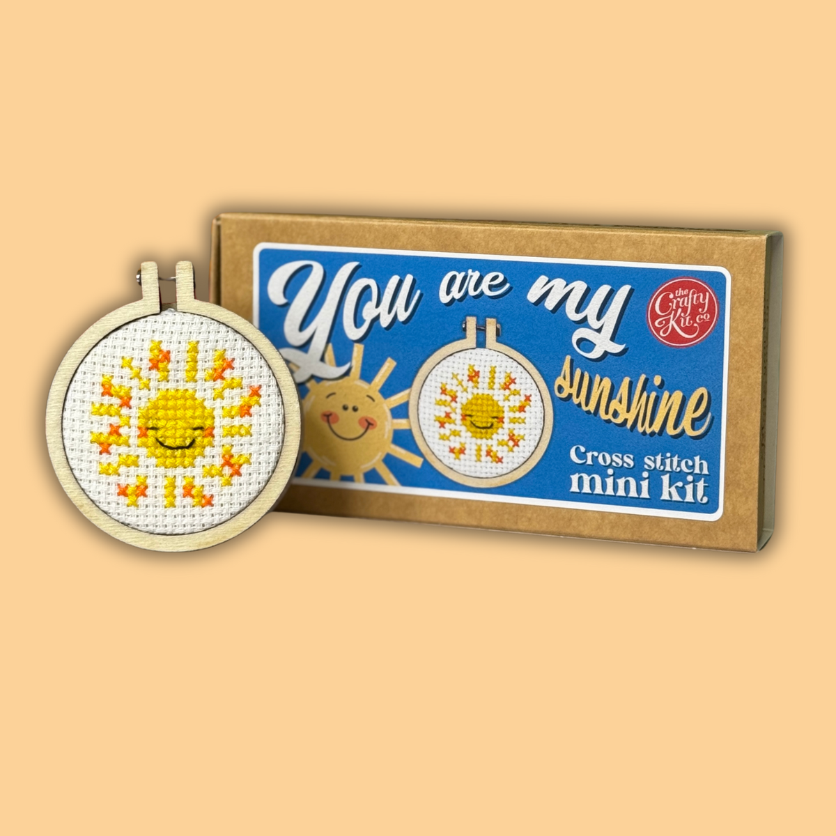 You are my Sunshine Mini Matchbox Cross Stitch Kit