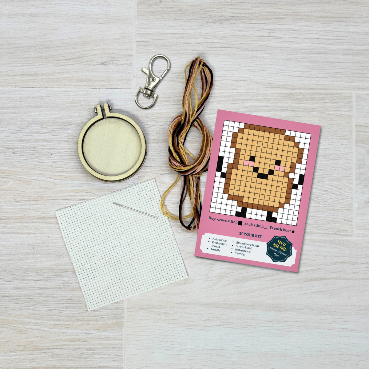 'A Birthday Toast' Mini Matchbox Cross Stitch Kit