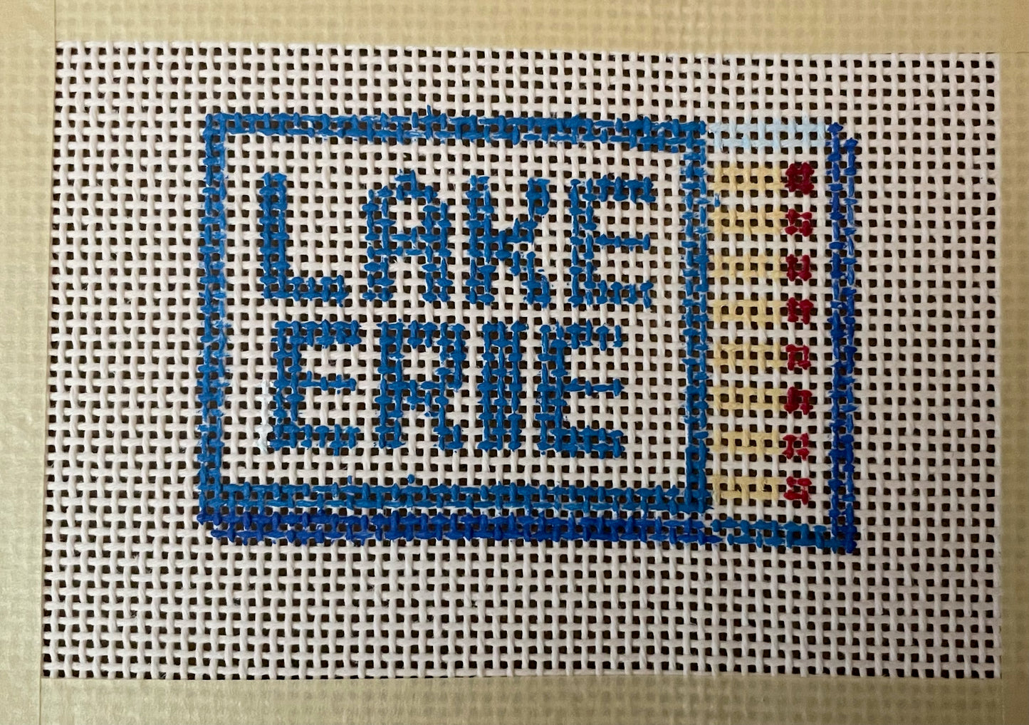 Lake Erie Matchbox - Hand Painted Needlepoint Kit