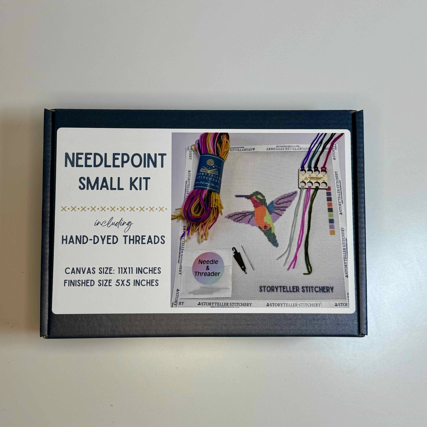 Hummingbird — Modern Needlepoint Kit (Small Design)
