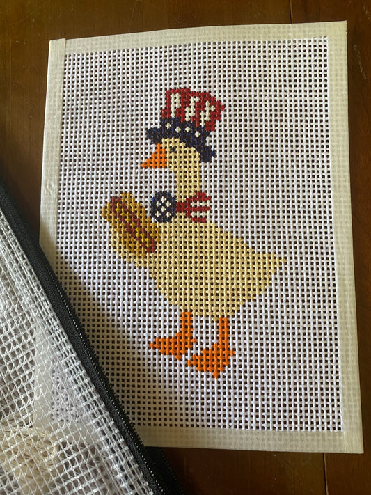 Silly Goose - Hand Painted Needlepoint Kit