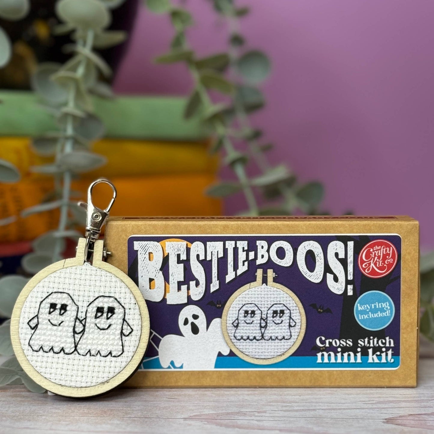 'Bestie-boos!' Mini Matchbox Cross Stitch Kit