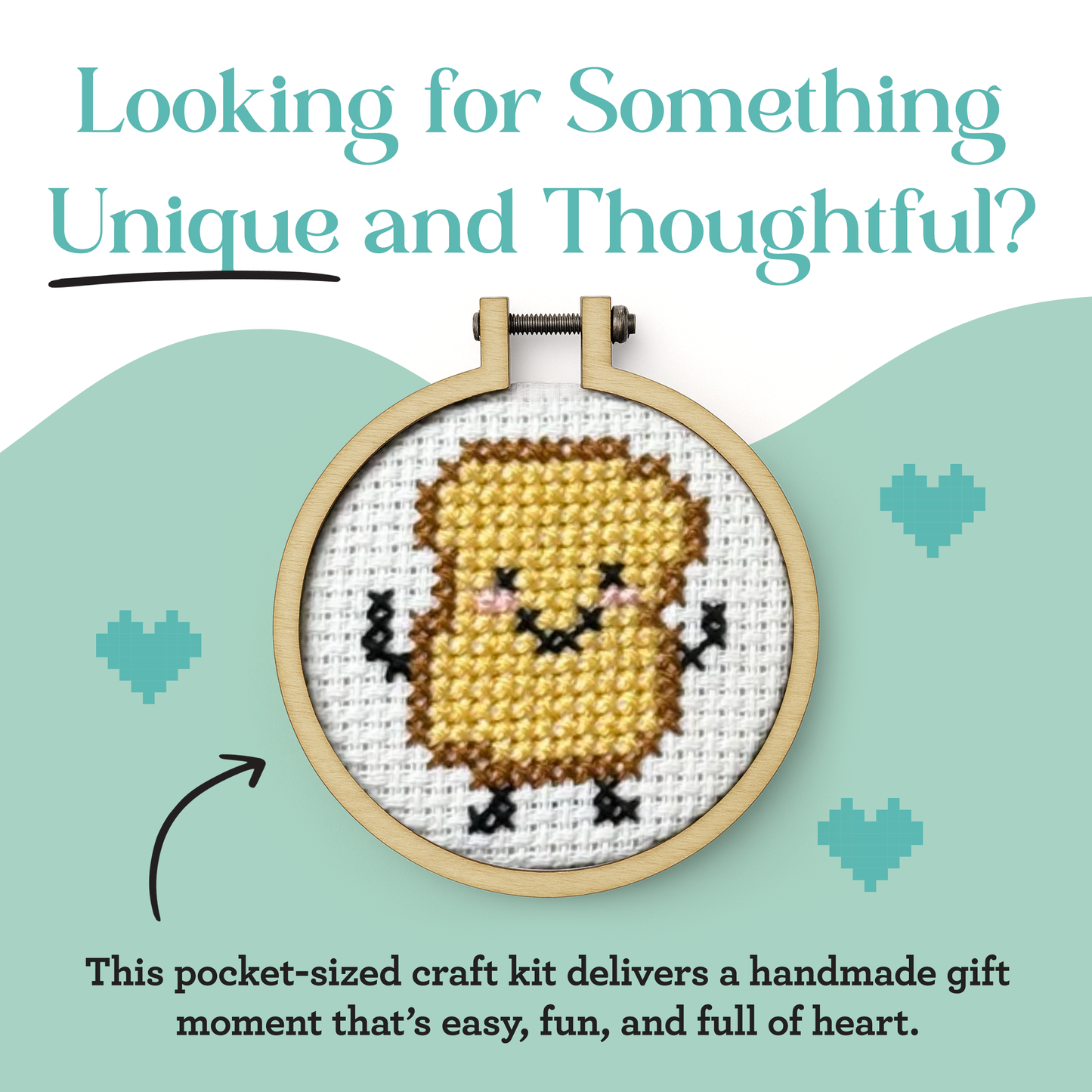 'A Birthday Toast' Mini Matchbox Cross Stitch Kit
