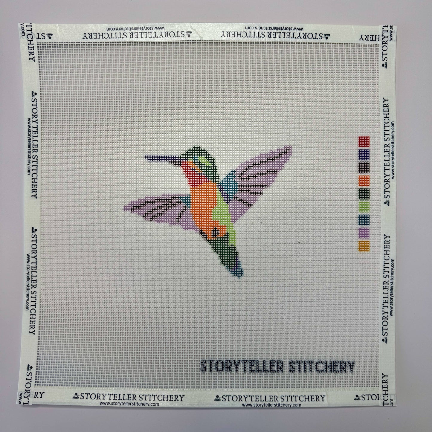 Hummingbird — Modern Needlepoint Kit (Small Design)