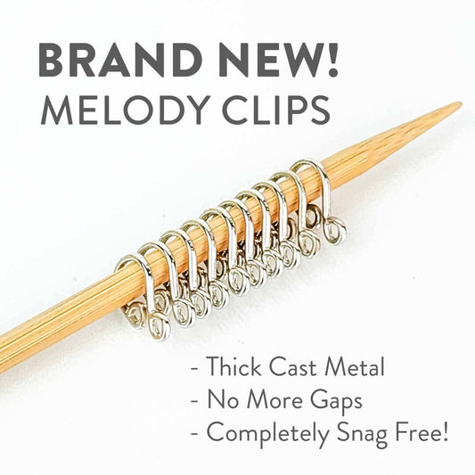 New! Pastel Rainbow Cast Melody Clips - Simple Locking Stitch Markers