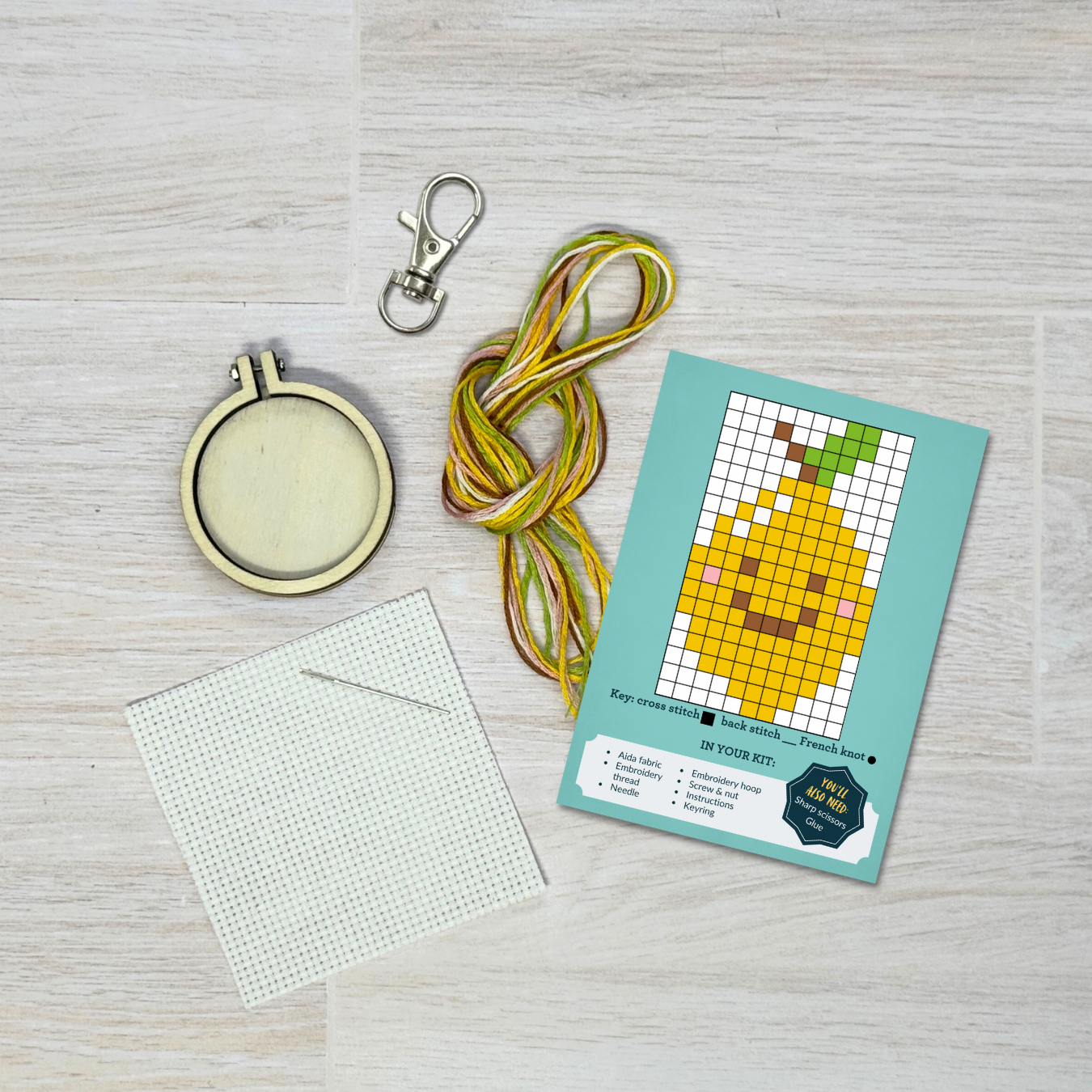 'You're My Zest Friend' Mini Matchbox Cross Stitch Kit