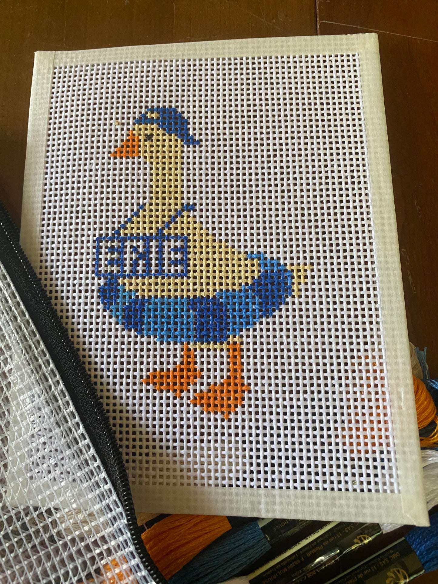 Silly Goose - Hand Painted Needlepoint Kit