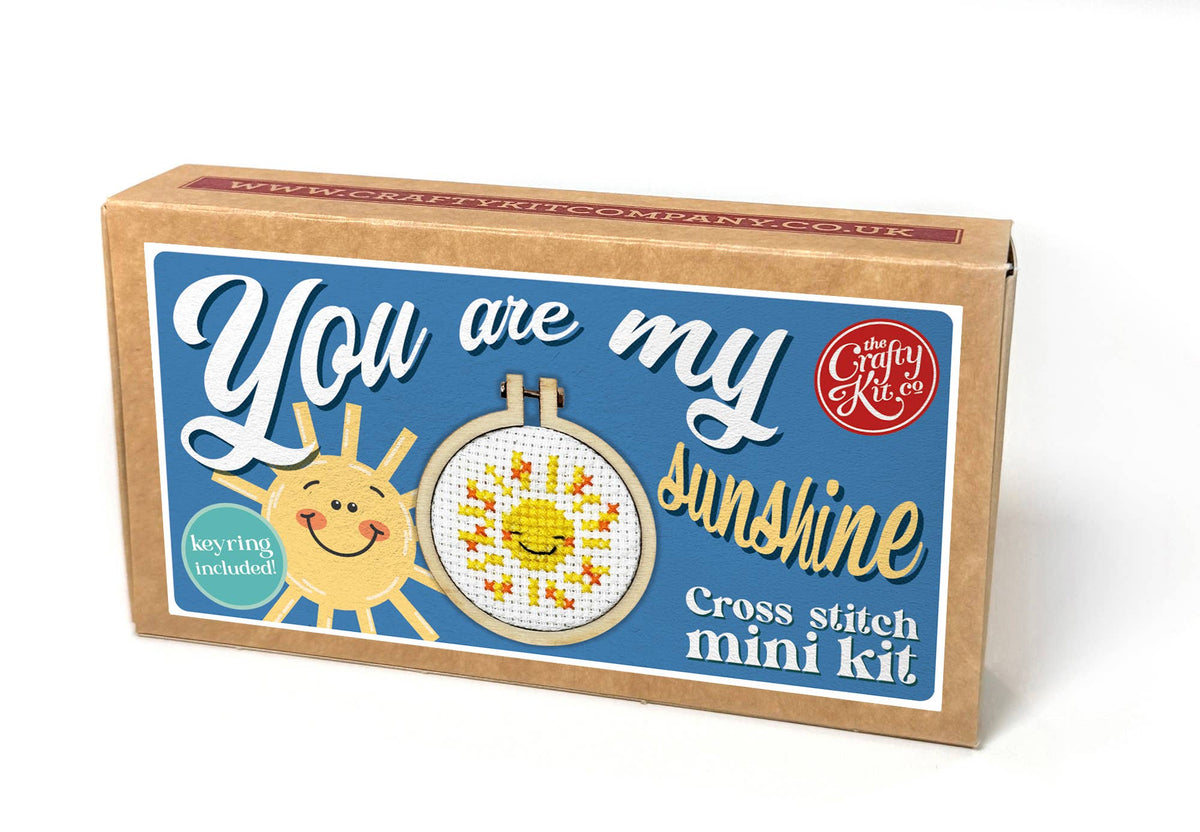 You are my Sunshine Mini Matchbox Cross Stitch Kit