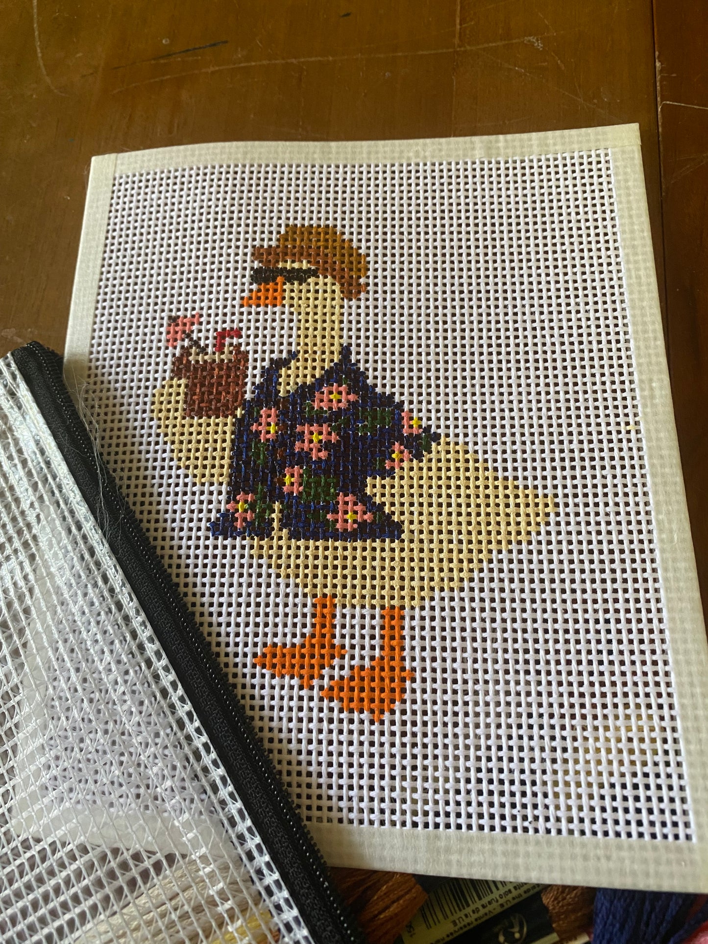 Silly Goose - Hand Painted Needlepoint Kit