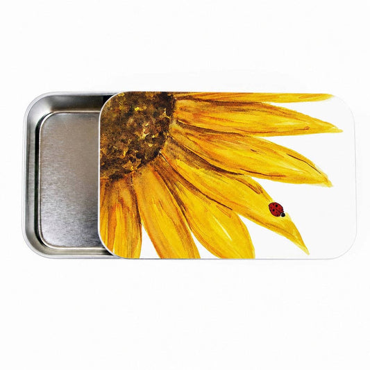 Sunflower Stitch Marker Tin