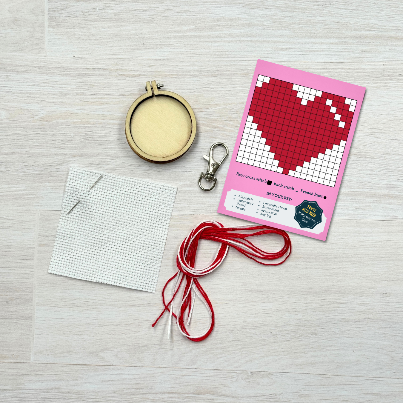 'Be My Valentine' Mini Matchbox Cross Stitch Kit