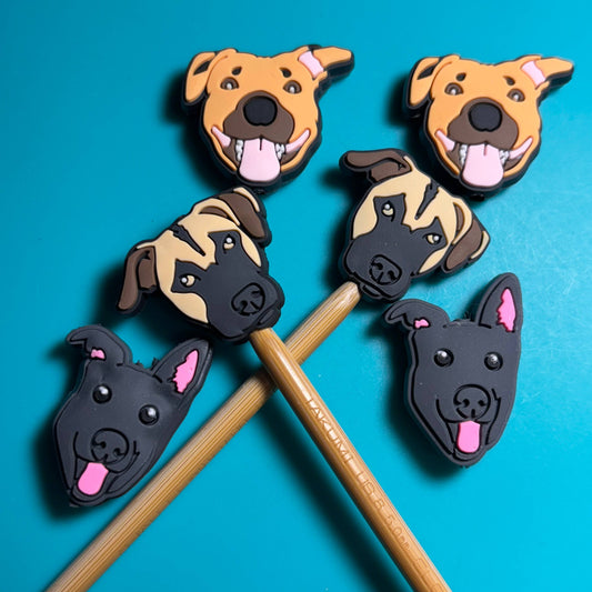 Dog Knitting Needle Protectors
