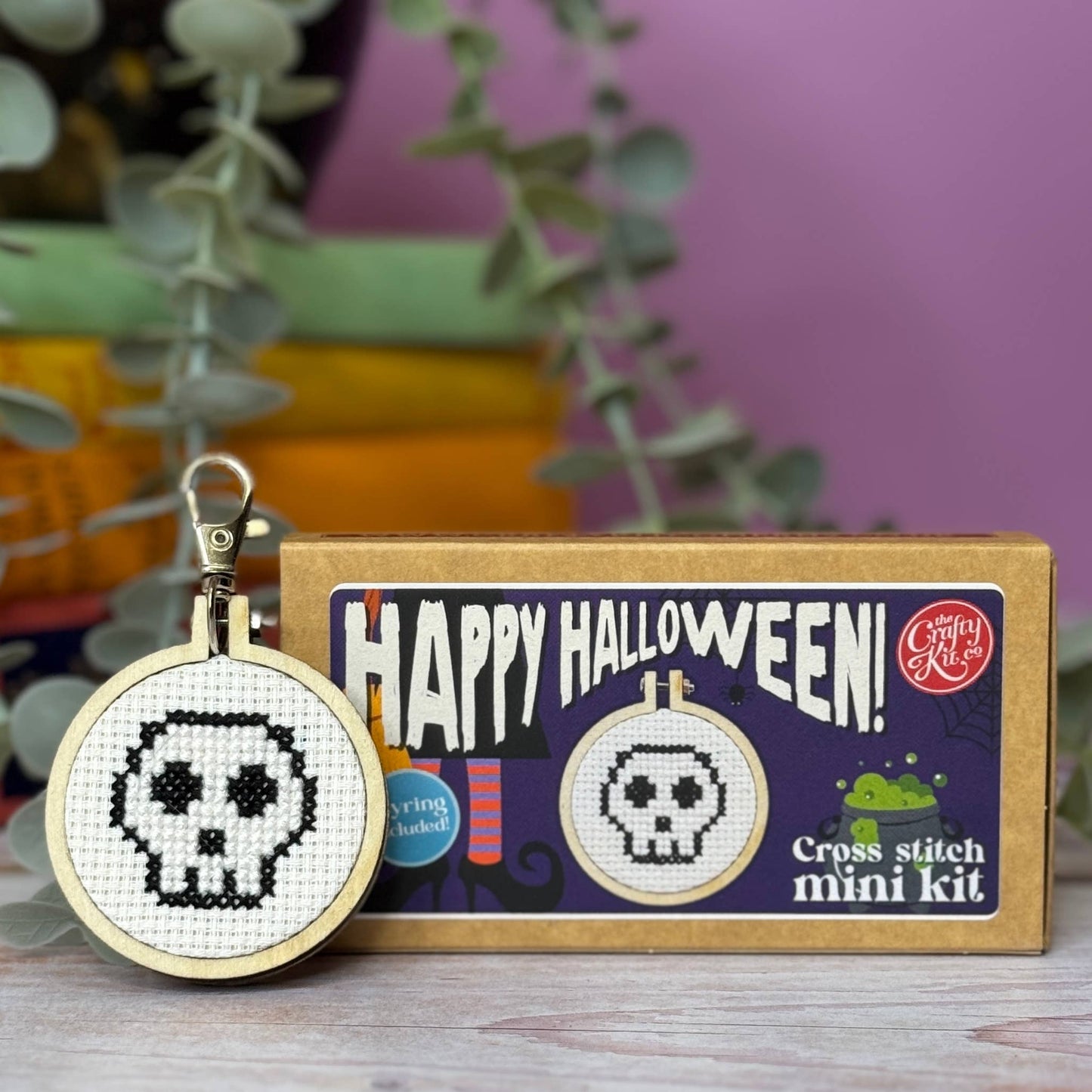 'Happy Halloween!' Mini Matchbox Cross Stitch Kit