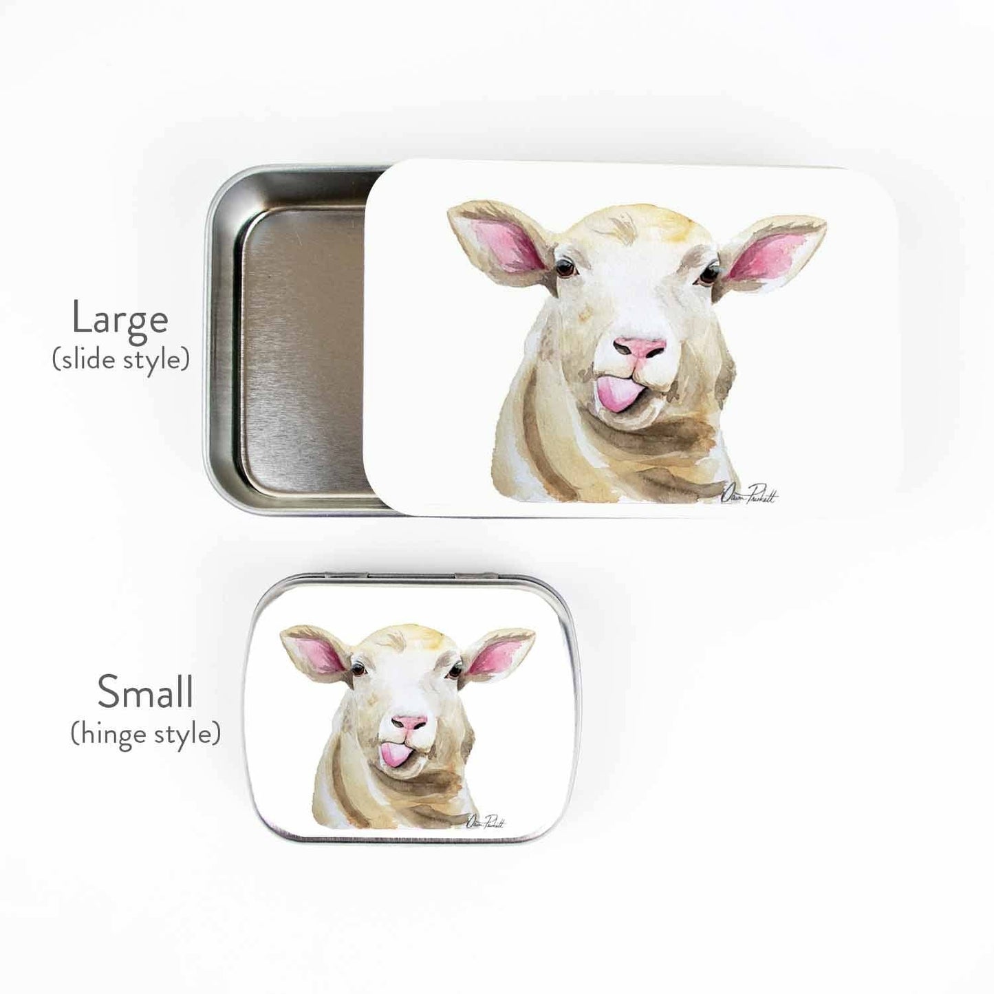 Sassy Sheep Stitch Marker Storage Tin