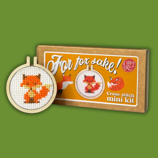 'For Fox Sake!' Mini Matchbox Cross Stitch Kit