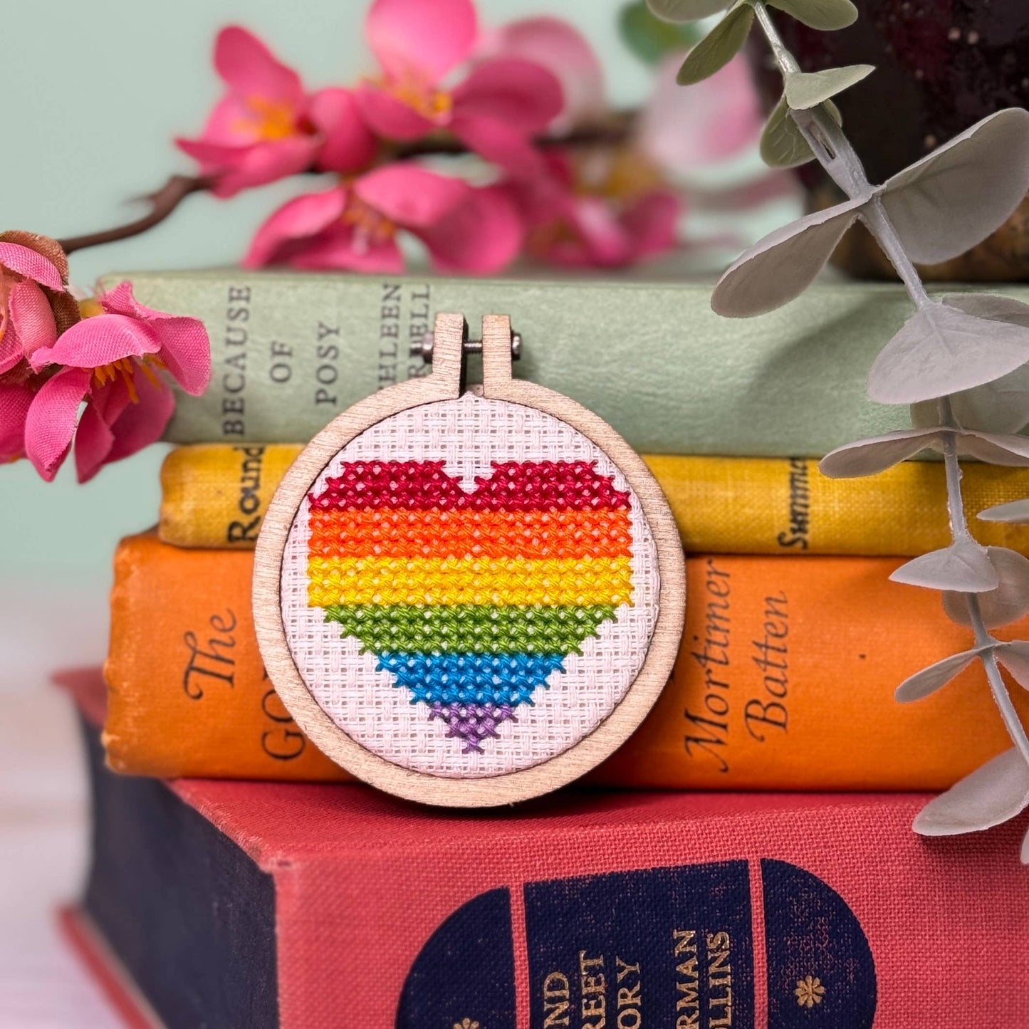 'No Labels, Just Love' Mini Matchbox Cross Stitch Kit