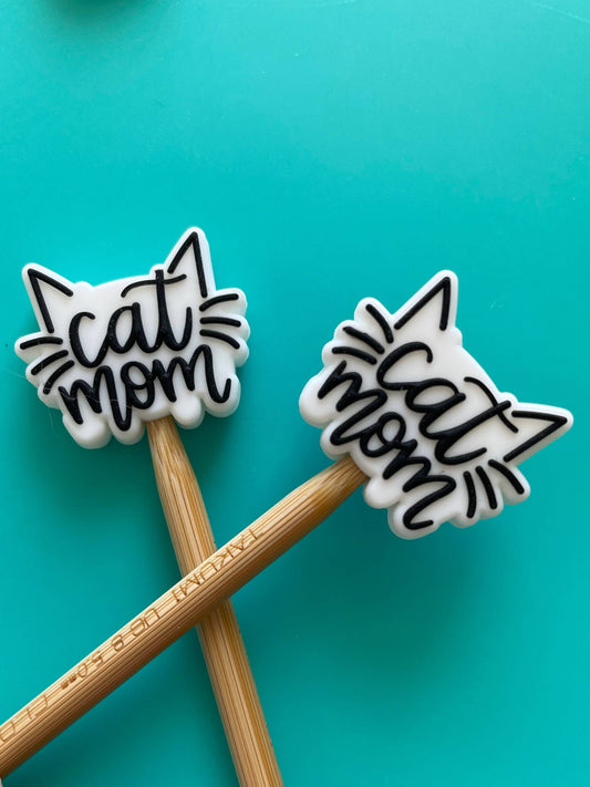 Kawaii Cat Mom Needle Protectors