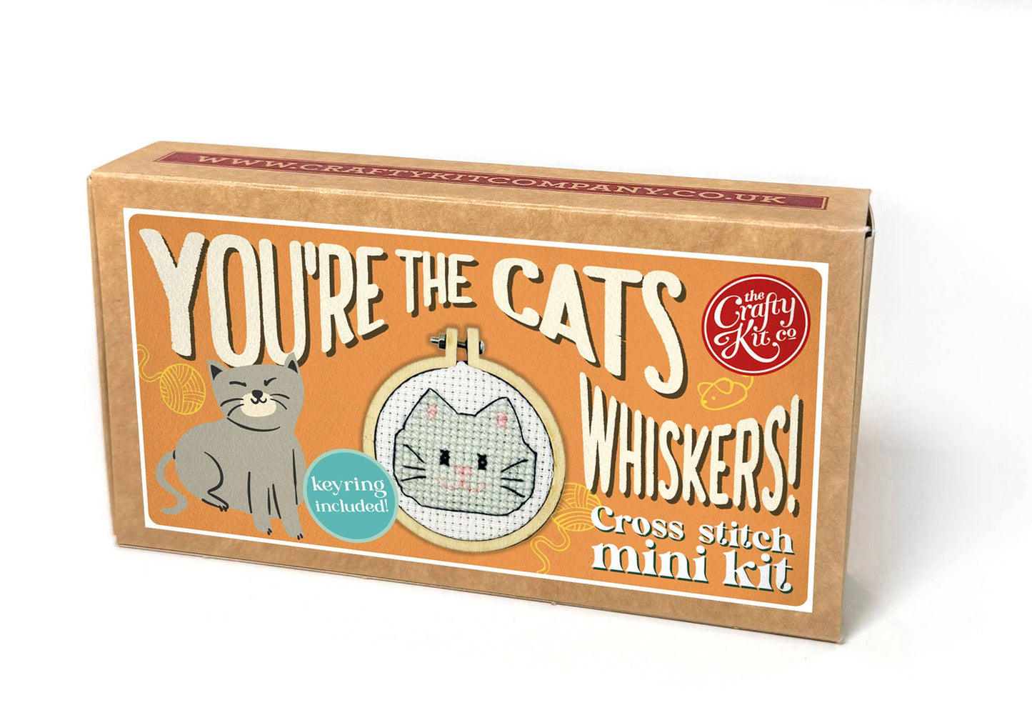 You're the Cats Whiskers! Mini Matchbox Cross Stitch Kit