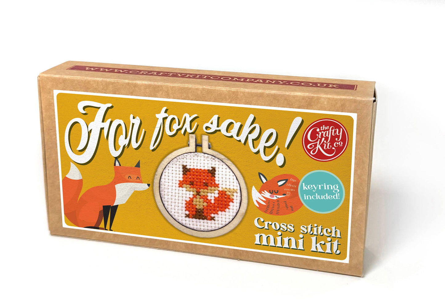 'For Fox Sake!' Mini Matchbox Cross Stitch Kit
