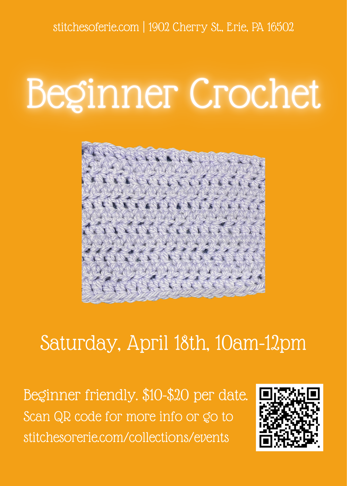 April 18, 2026 Beginner Crochet Workshop
