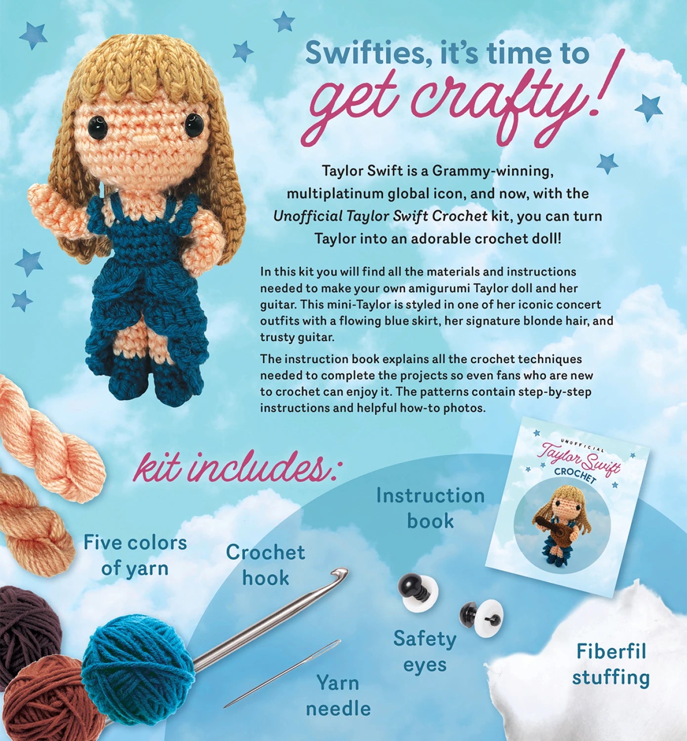 Unofficial Taylor Swift Book and Crochet Kit