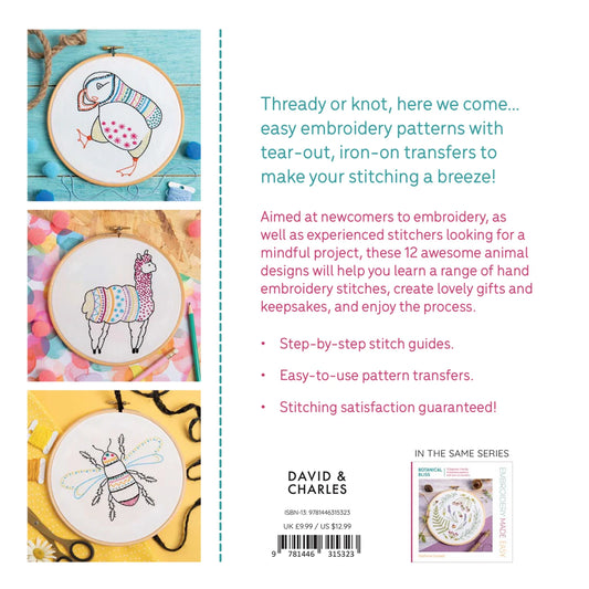 Embroidery Made Easy: Awesome Animals