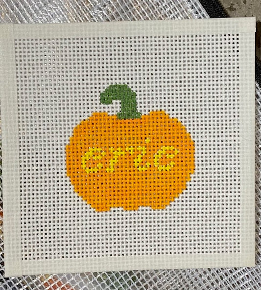 Erie pumpkin needlepoint kit