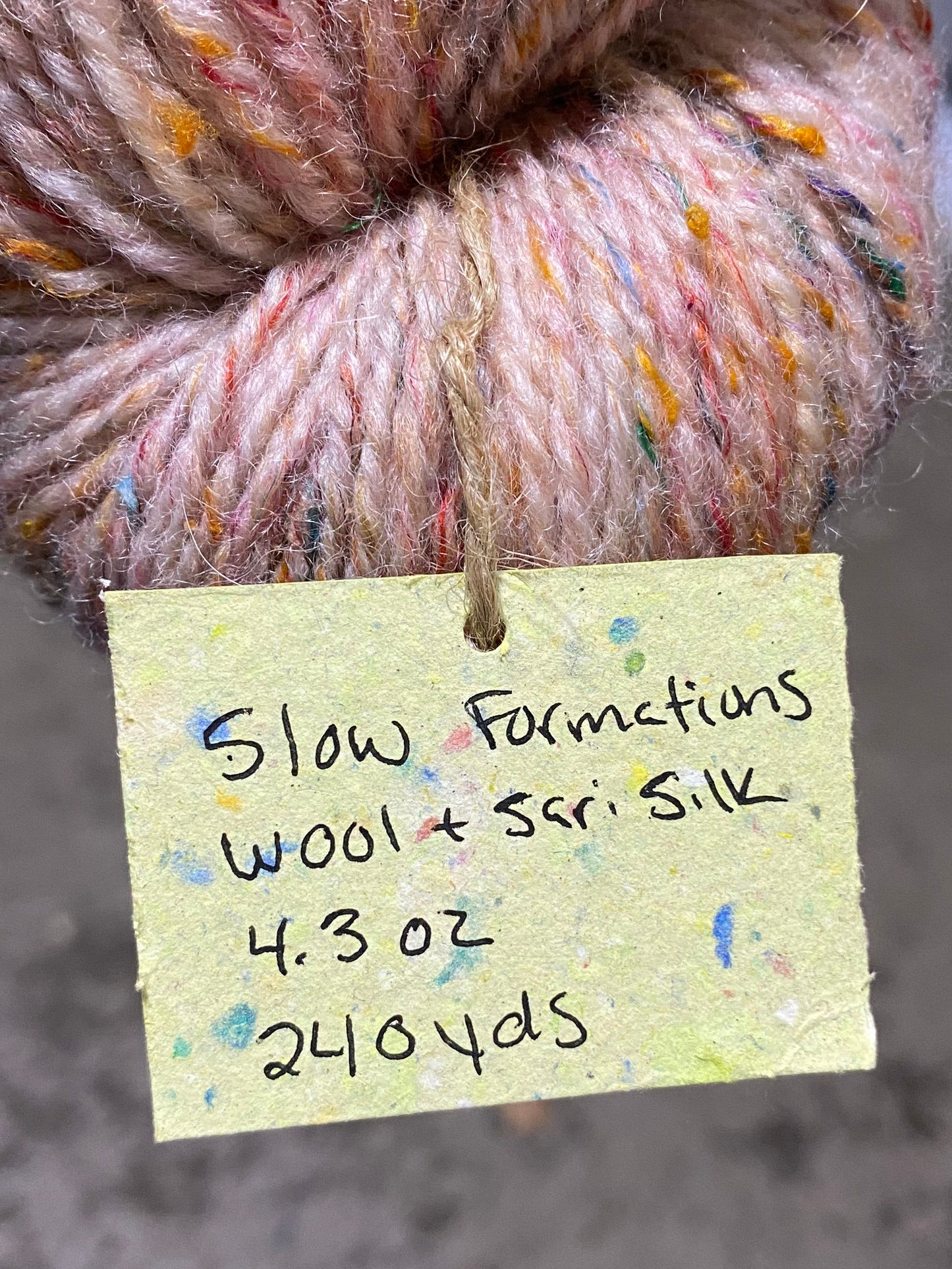 Slow Formations Hand Spun Yarn