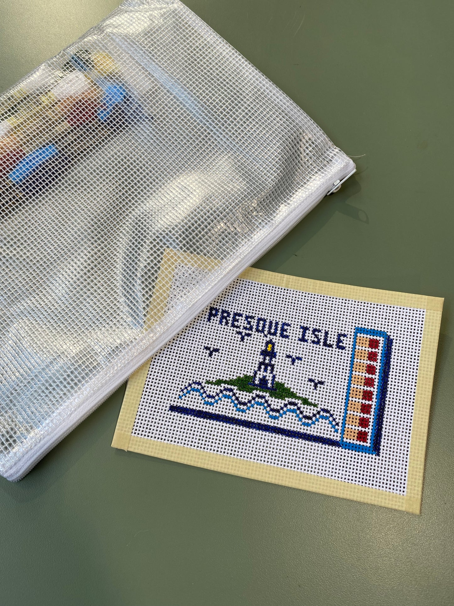 Presque Isle Matchbox - Hand Painted Needlepoint Kit