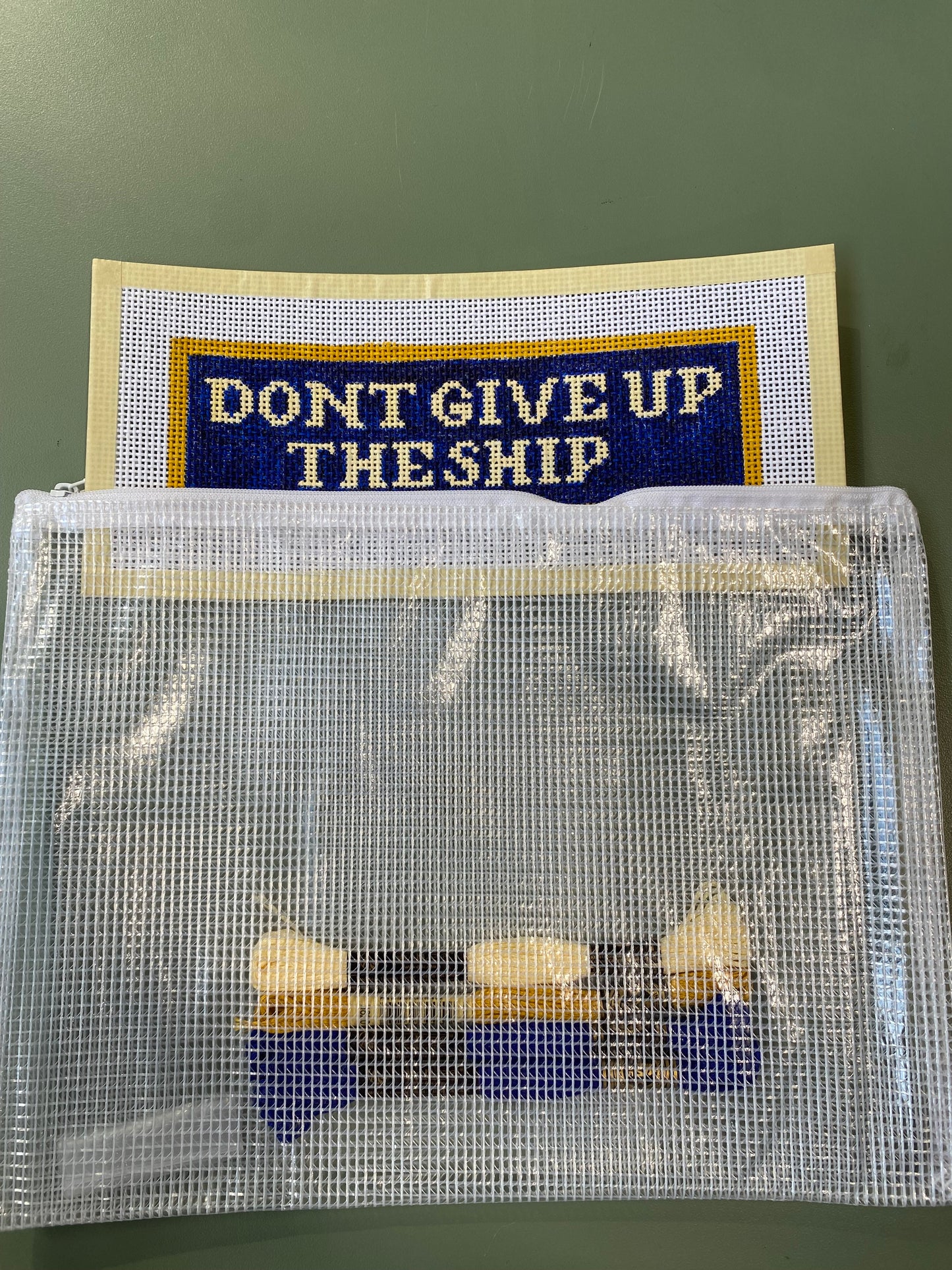 Don't Give Up the Ship - Hand Painted Needlepoint Kit