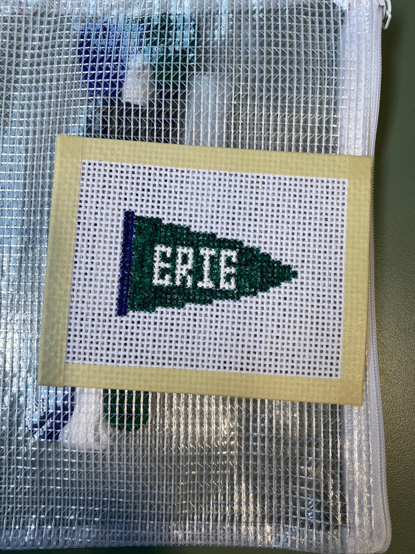 Erie Pennant - Hand Painted Needlepoint Kit
