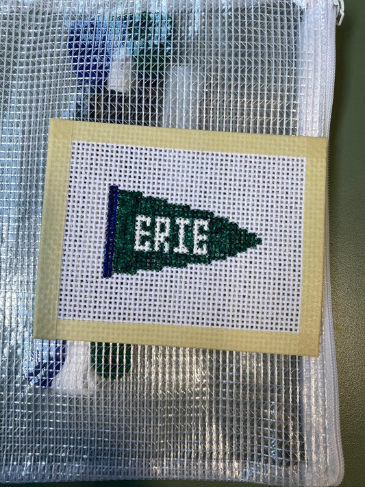 Erie Pennant - Hand Painted Needlepoint Kit