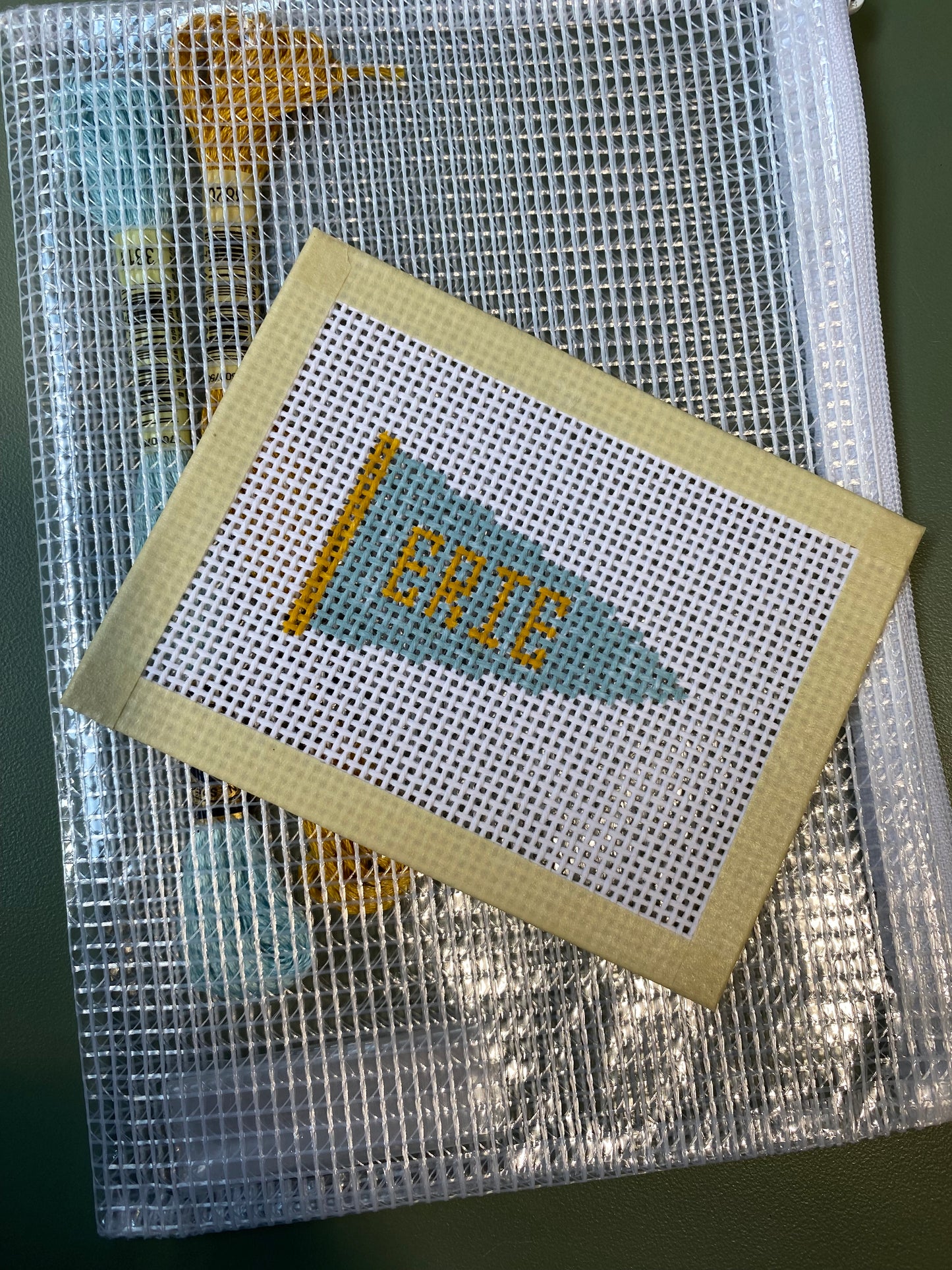 Erie Pennant - Hand Painted Needlepoint Kit