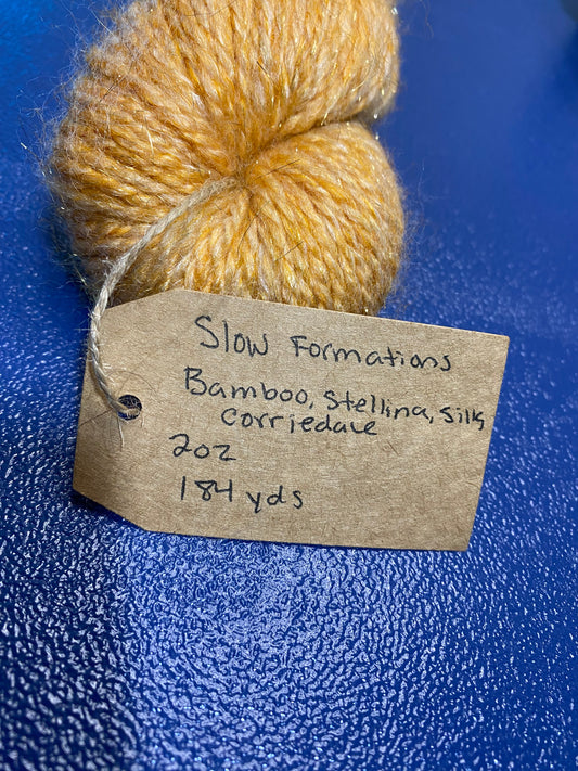 Slow Formations Bamboo, Stellina, Silk, Corriedale