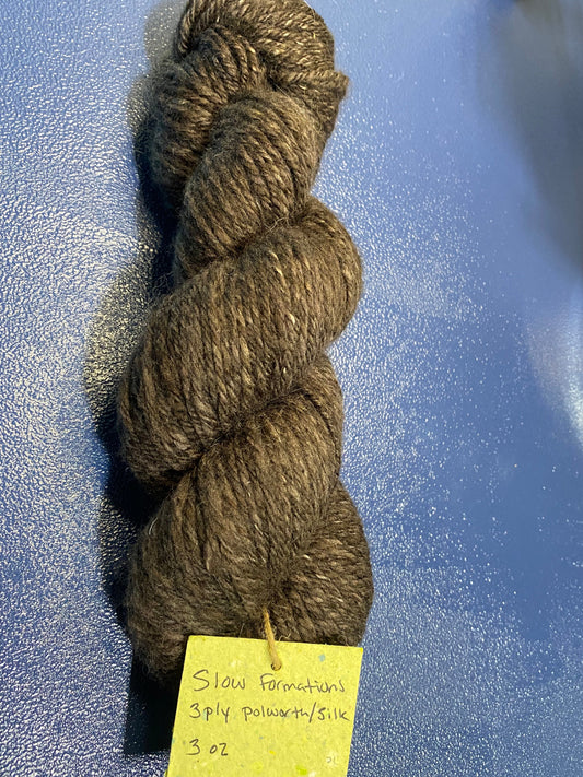 Slow Formations Polworth/Silk 3 Ply