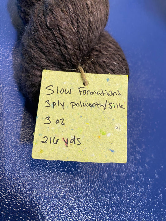 Slow Formations Polworth/Silk 3 Ply