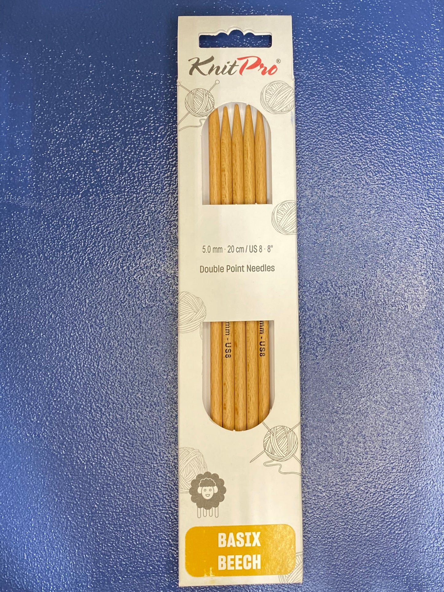 KnitPro Basix Double Points 8"