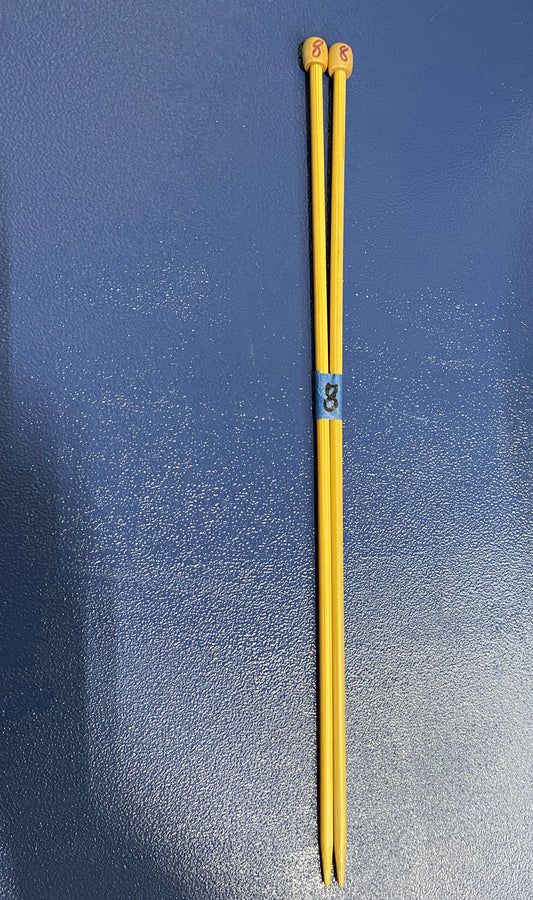 Straight Wooden Knitting Needles US 8