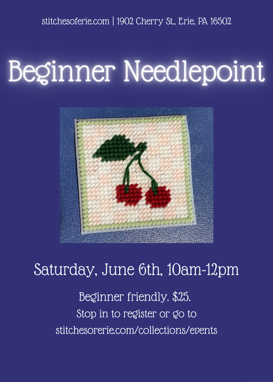 June 6, 2026 Beginner Needlepoint Workshop
